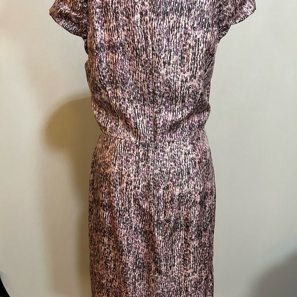 Banana Republic Elegant Pink Patterned Women's Dress - Picture 4 of 6